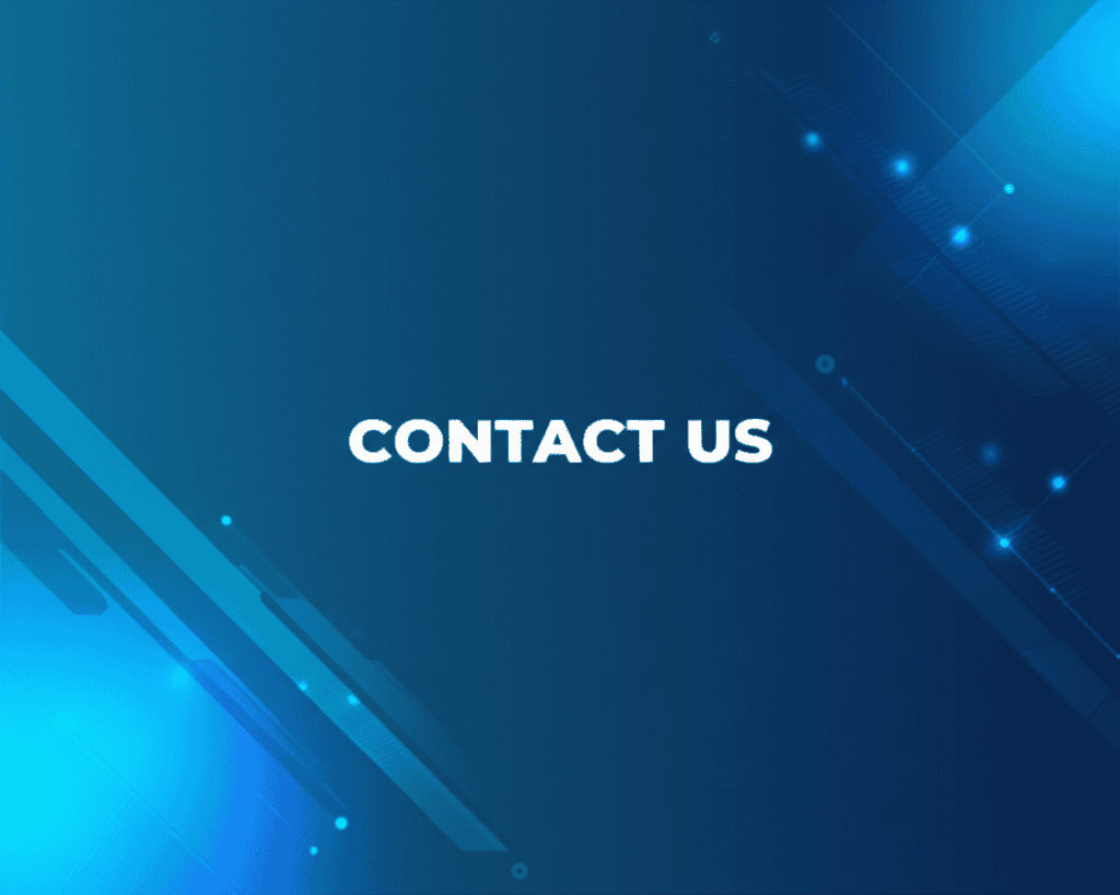 Contact Us form illustration with a person pointing to a screen